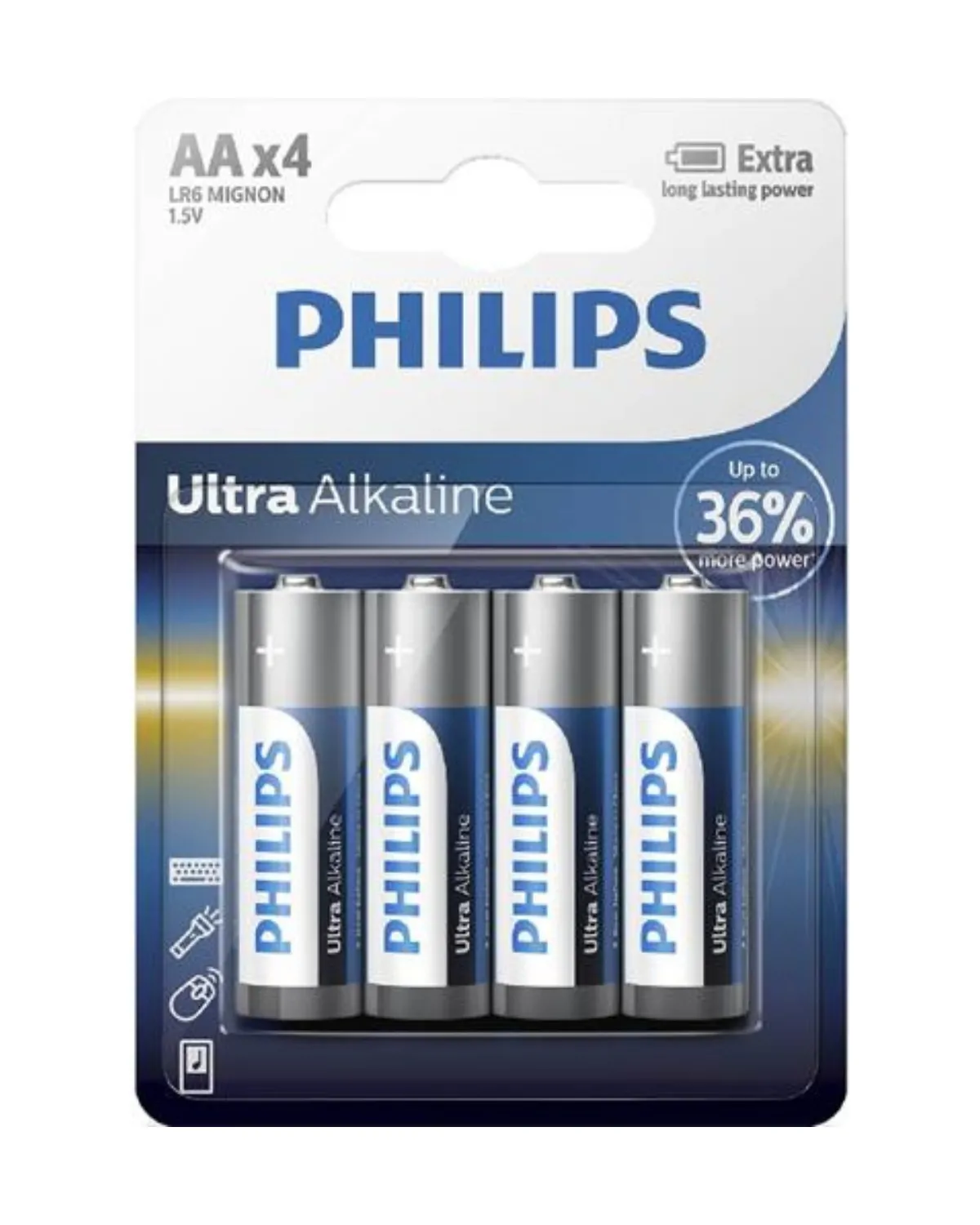 PHILIPS ULTRA ALKALINE AA 4-BLISTER 