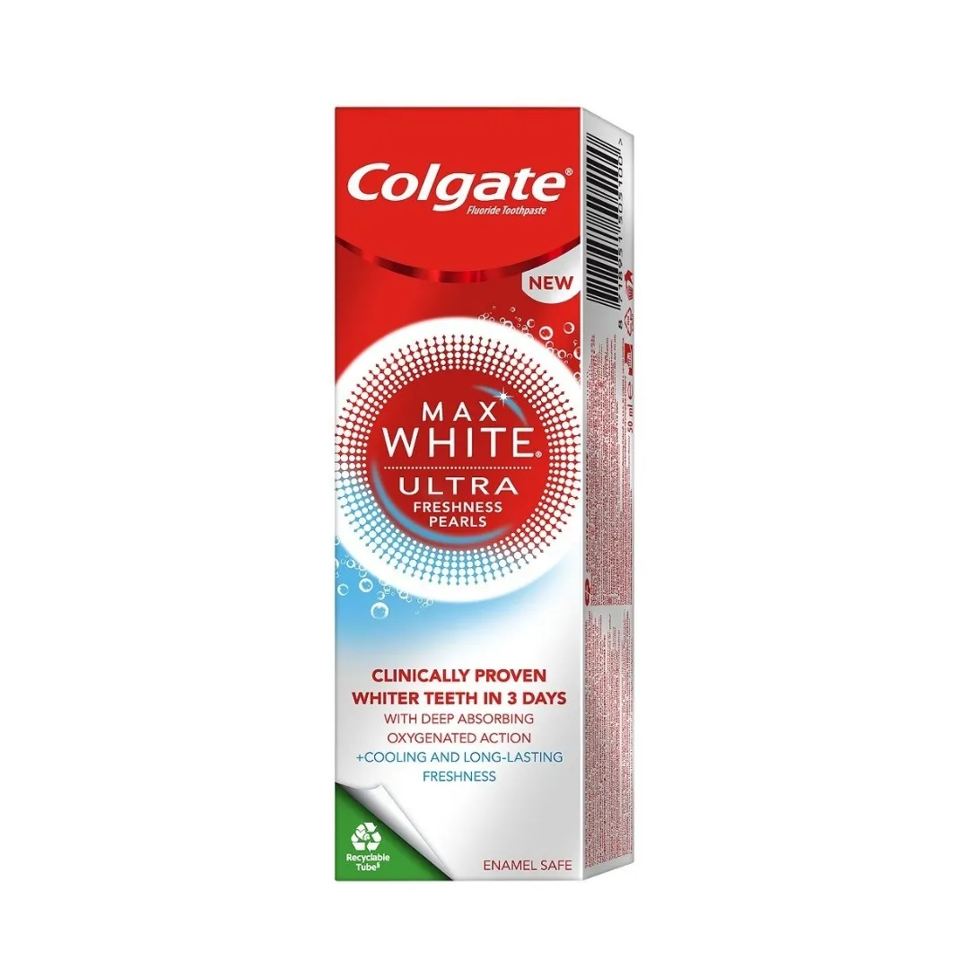 COLGATE PASTA MAX WHITE ULTRA FRESHNESS PEARLS 50ML