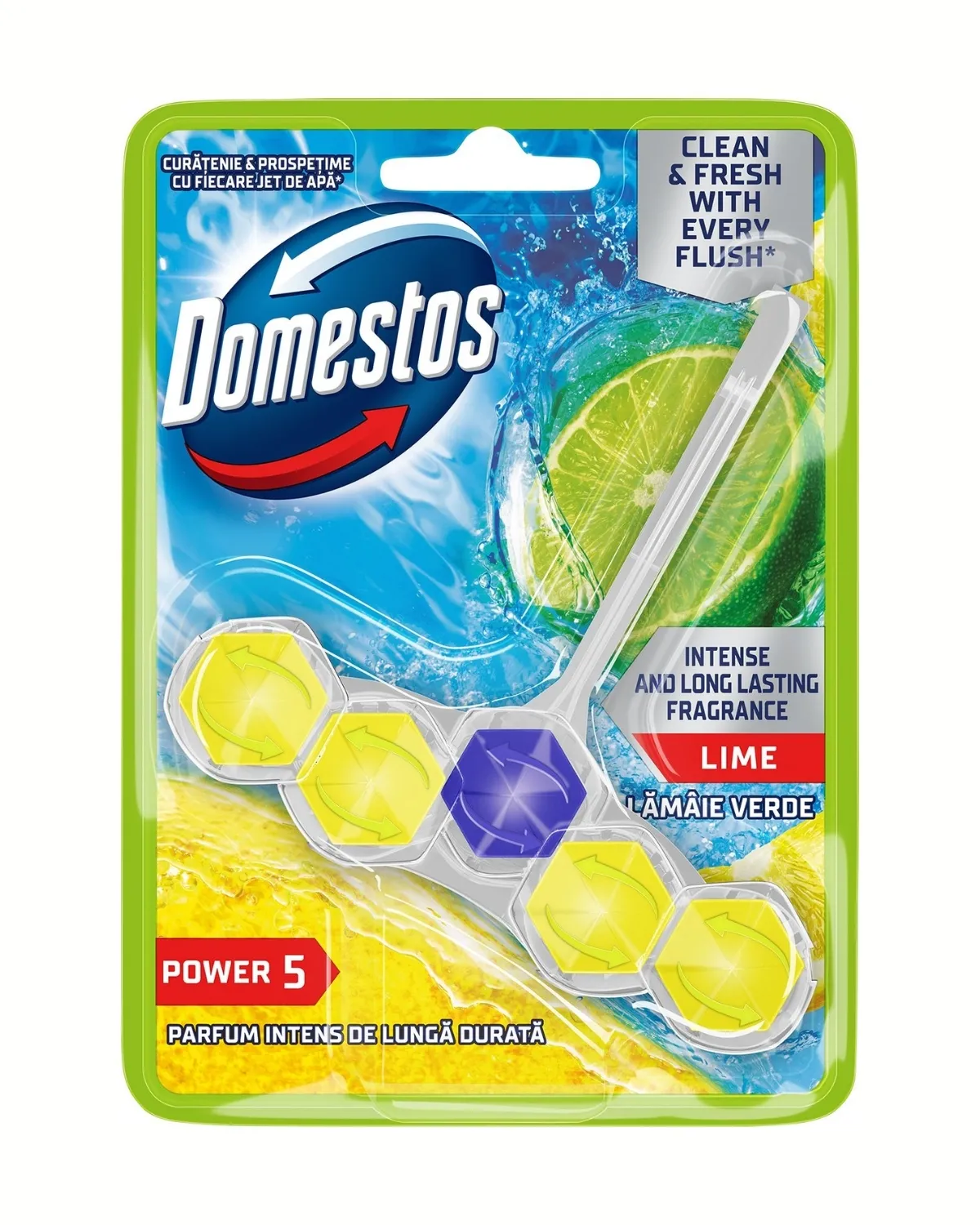 DOMESTOS POWER 5 LIME 50G RB - OSVJEŽIVAČ WC ŠOLJE 