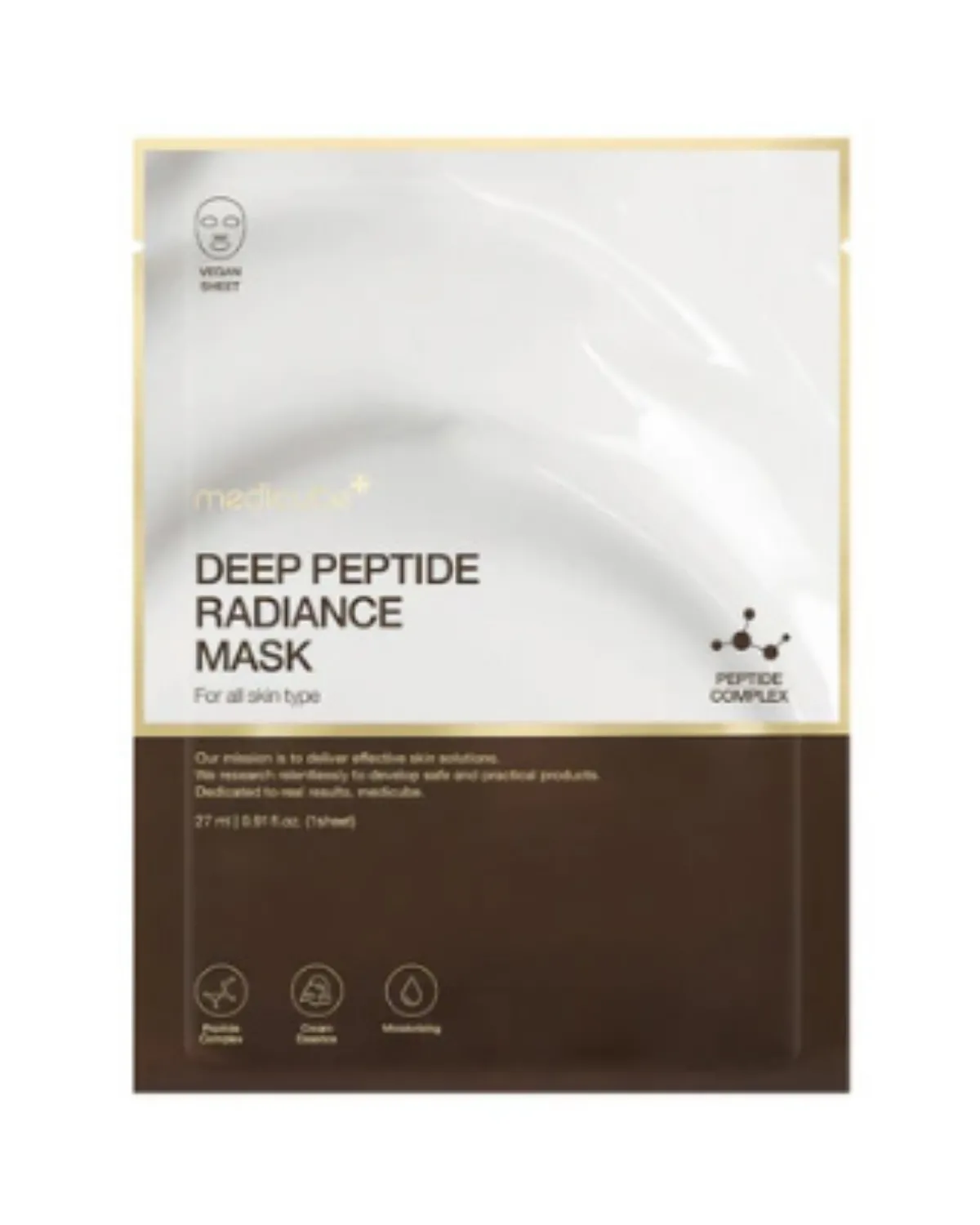 MEDICUBE DEEP PEPTIDE RADIANCE MASK 27ML 