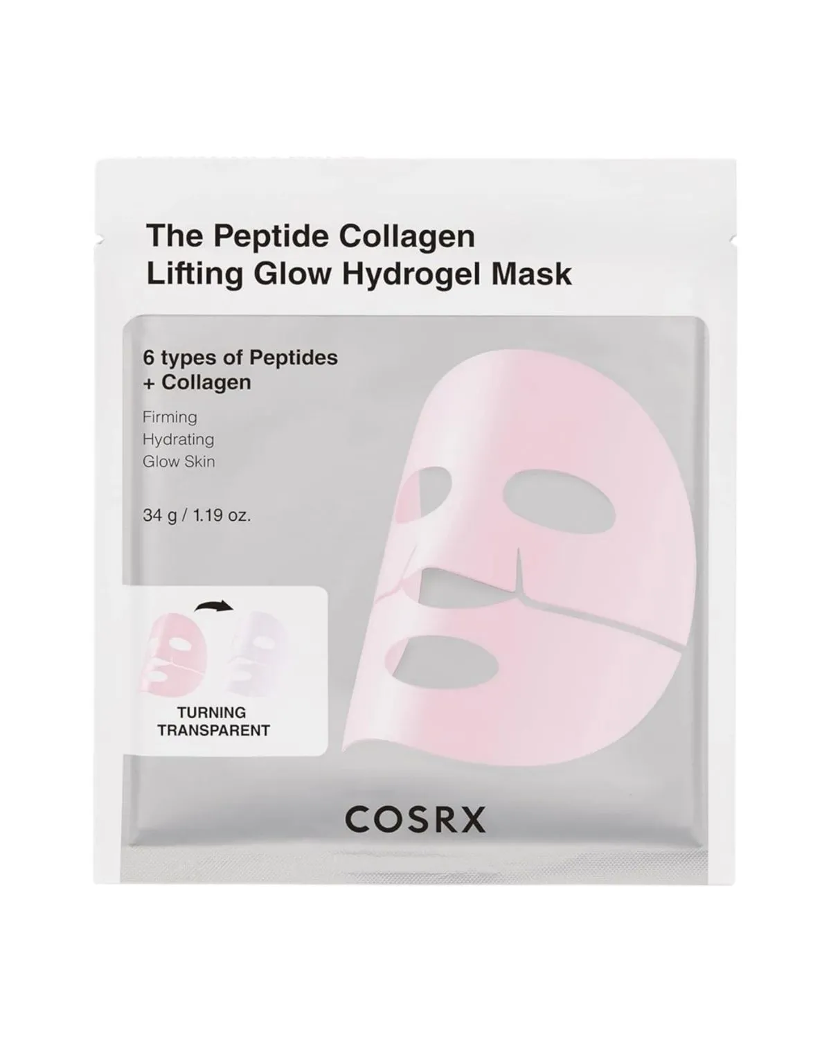 COSRX PEPTIDE COLLAGEN GLOW HYDROGEL MASK 
