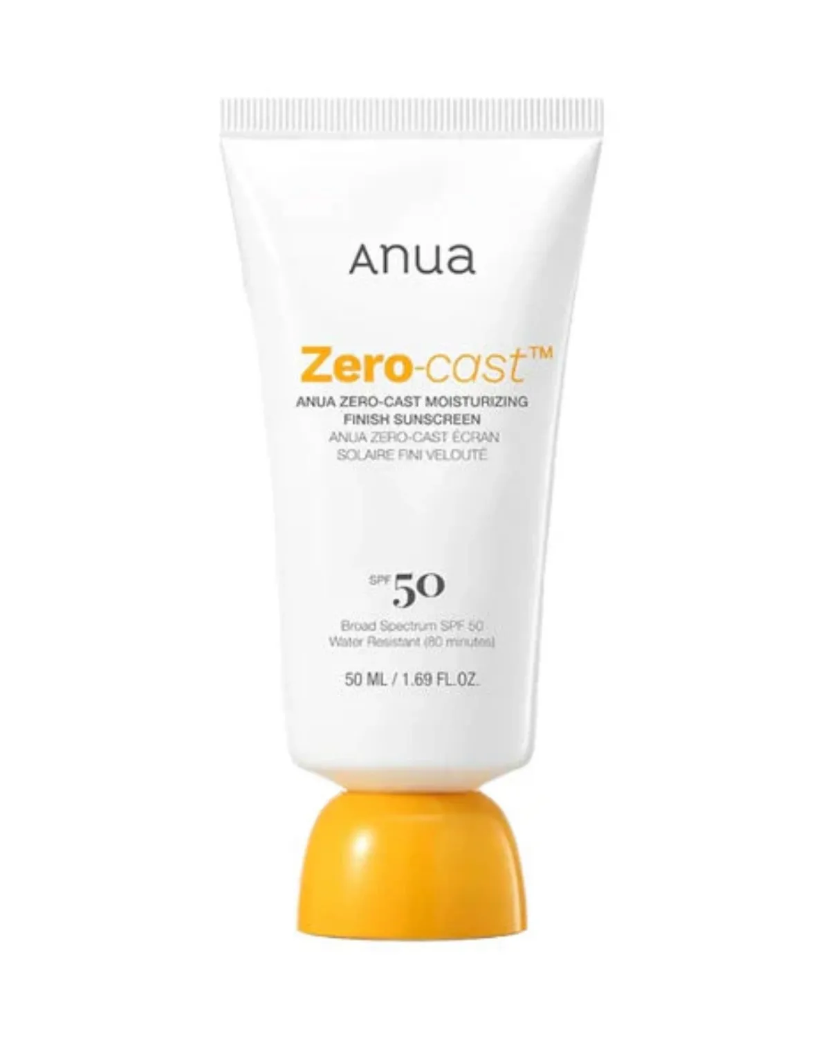 ANUA ZERO-CAST MOISTURIZING FINISH SUNSCREEN 50ML 