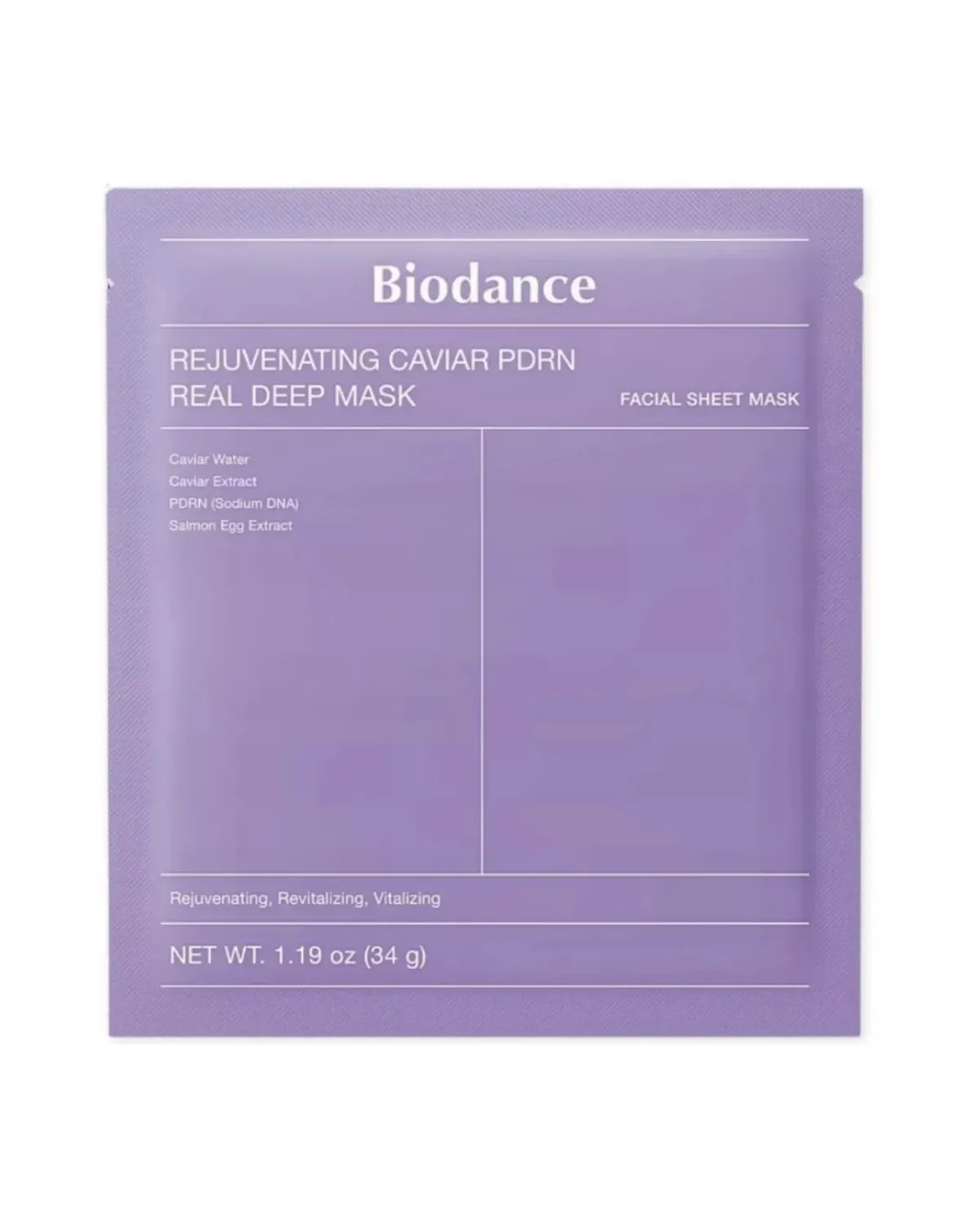 BIODANCE REJENATING CAVIAR PDRN REAL DEEP MASK 