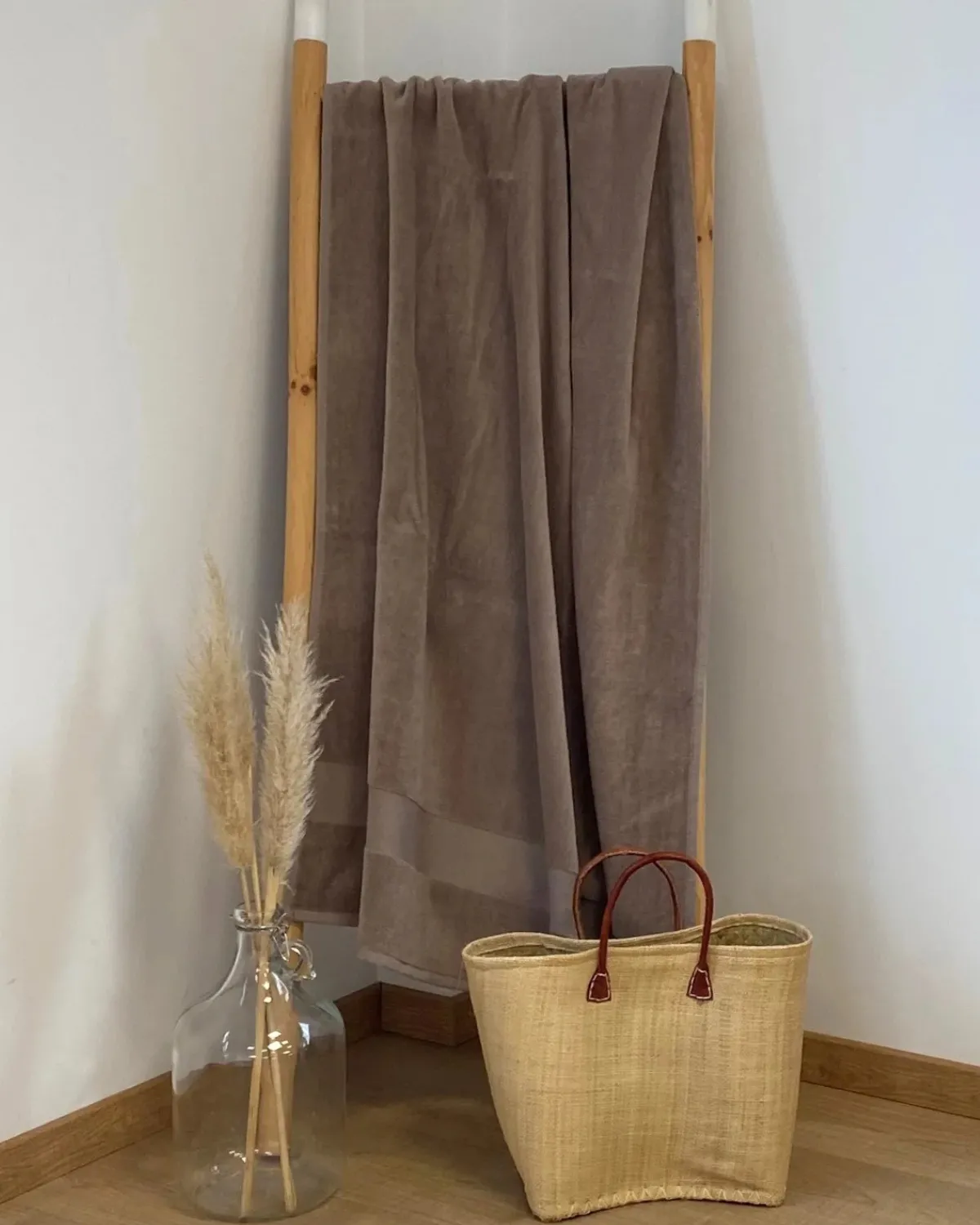 LA PLAGE PEŠKIR ZA PLAŽU CLASSY TAUPE 90X180