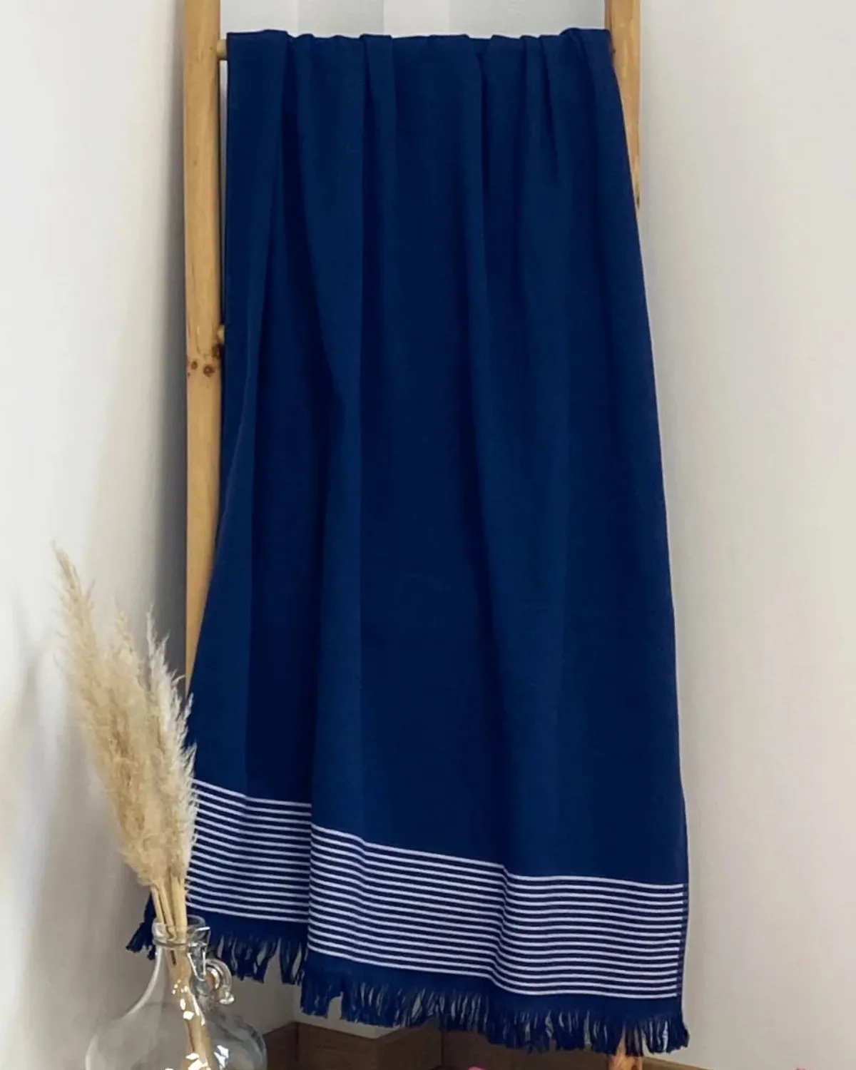 LA PLAGE PEŠKIR ZA PLAŽU PASKI NAVY 90X170