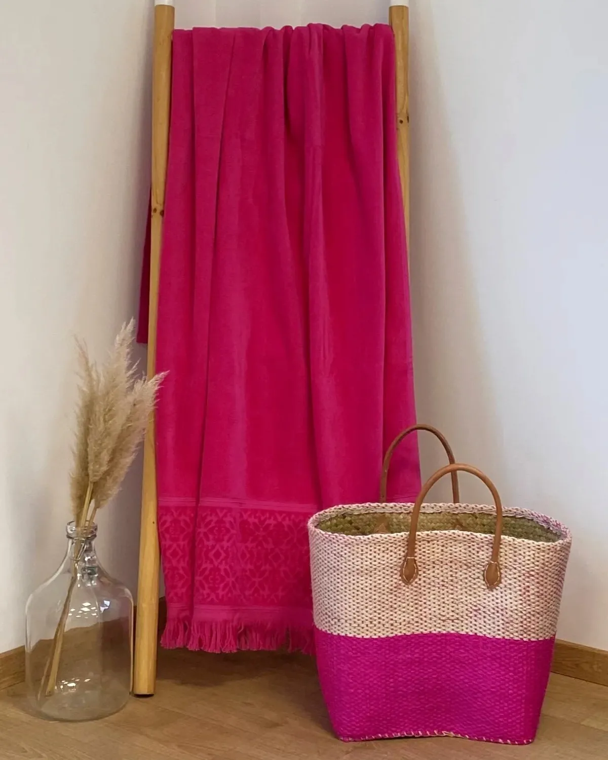 LA PLAGE PEŠKIR ZA PLAŽU ROMANCE FUCHSIA 90X170
