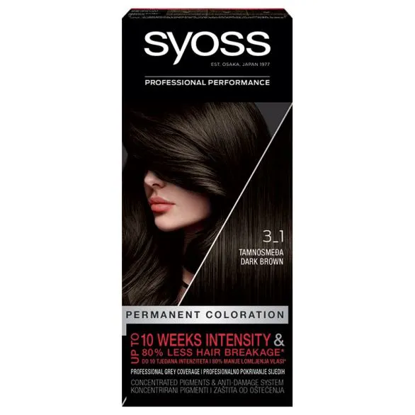 SYOSS COLOR 3-1 TAMNO SMEĐA