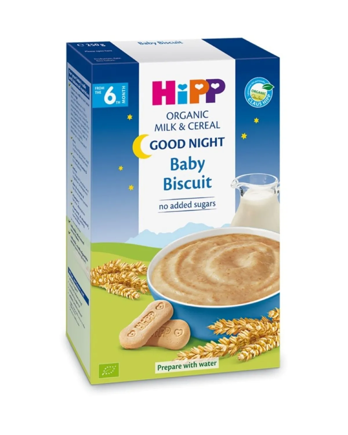 HIPP INSTANT MLIJEČNA NOĆNA KAŠA SA KEKSOM - 6 MJ. 