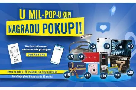 NAGRADNA IGRA: U Mil-Pop-u kupi, nagradu pokupi!