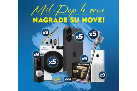 NAGRADNA IGRA: Mil Pop te zove, nagrade su nove!