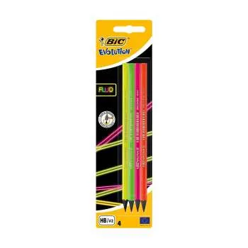 BIC GRAFITNA OLOVKA EVOLUTION FLUO AST BL4 EU 