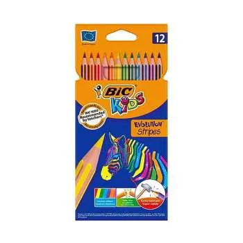 BIC DRVENE BOJICE EVOLUTION STRIPES 12/1 