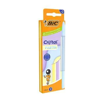 BIC CRISTAL PASTEL BX3 
