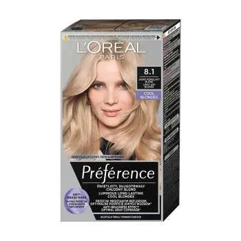 LOREAL PARIS PREFERENCE FARBA ZA KOSU-8.1 COPENHAGEN LIGHT ASH BLONDE 