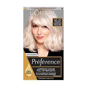 LOREAL PARIS PREFERENCE FARBA ZA KOSU-10.21 STOCKHOLM VERY LIGHT PEARL BLONDE 