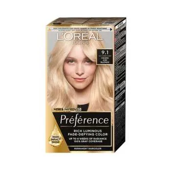 LOREAL PARIS PREFERENCE FARBA ZA KOSU-9.1 OSLO VIKING ASH BLONDE 