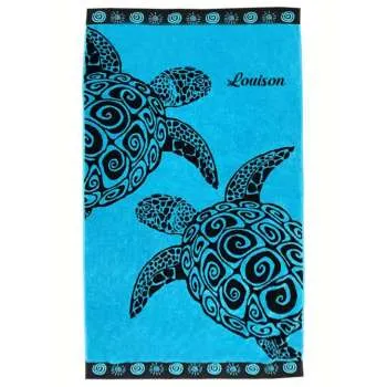 LA PLAGE PEŠKIR ZA PLAŽU TURQUOISE TURTLE 100X175 