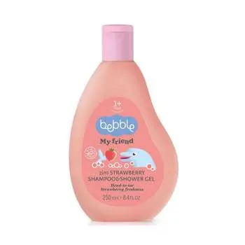 BEBBLE 1Y+ ŠAMPON TUŠ GEL 250ML JAGODA 