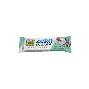 RICE UP ZERO SUGAR COCONUT & MILK CHOCOLATE BROWN RICE BAR 18G 