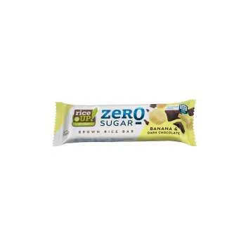 RICE UP ZERO SUGAR BANANA & DARK CHOCOLATE BROWN RICE BAR 18G 