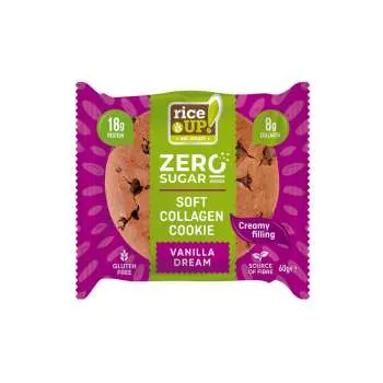 RICE UP! COLLAGEN COOKIE VANILLA DREAM WITH FILING 60G 