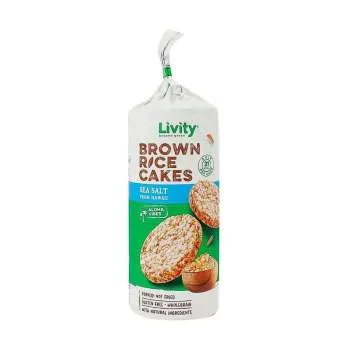 LIVITY BROWN RICE GALETE - SEA SALT FROM HAWAII 100G 
