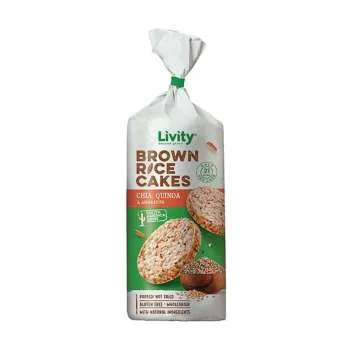 LIVITY BROWN RICE GALETE - CHIA QUINOA & AMARANTH 100G 