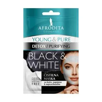 AFRODITA YOUNG&PURE MASKA BLACK & WHITE 2X5ML 