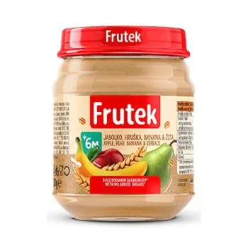 FRUTEK KAŠICA 120G - JABUKA KRUŠKA BANANA ŽITARICE 