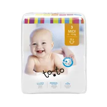 TOTO BABY PELENE MIDI 6-10KG 36KOM 