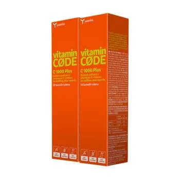 YASENKA ŠUMEĆE TABLETE VITAMIN CODE C 1000 PLUS A20 1+1 GRATIS 