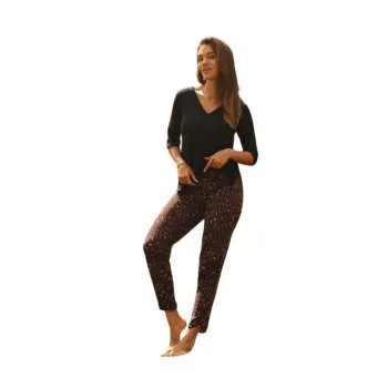A.RAS Z.PIDZAMA EDA CRNA-DEZEN LEOPARD 36 2024 