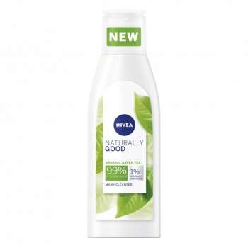 NIVEA naturally good mleko za čišćenje lica 