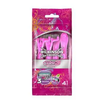 WILKINSON SWORD EXTRA 3 BEAUTY - JEDNOKRATNI BRIJAČI ZA ŽENE 4 KOMADA 