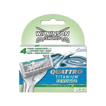 WILKINSON SWORD QUATTRO TITANIUM SENSITIVE - ZAMJENSKE PATRONE ZA BRIJAČ 2 KOMADA 