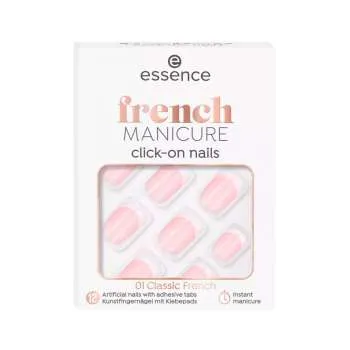 ESSENCE VJ. NOKTI FRENCH MANICURE CLICK-ON NAILS 01 