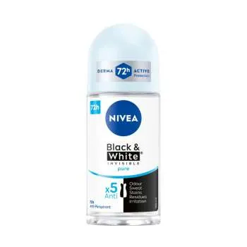 NIVEA Dezodorans ROLL ON INVISIBLE B&W PURE 50ML Z 
