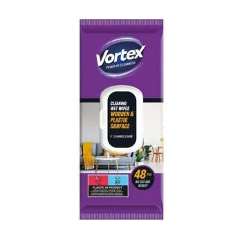 VORTEX VLAŽNE MARAMICE ZA CISCENJE DRVENIH I PLASTIČNIH POVRSINA 48KOM 