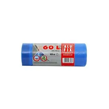 ALUFIX VRECE ZA SMECE SA VEZICOM  LDPE 64X70CM PLAVA 60L/15KOM (20KOM/KARTON) 