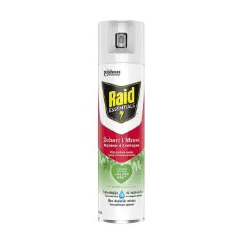 RAID SPREJ ZA GMIŽUĆE INSEKTE ESSENTIALS 400ML 