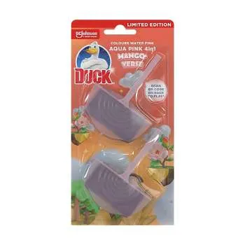 DUCK AQUA PINK 4IN1 MANGO - OSVJEŽIVAČ ZA WC ŠOLJU 2X40G 