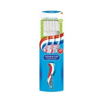 AQUAFRESH CETKICA ZA ZUBE FLEX TRIO PACK (1+1+1) 