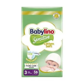 BABYLINO PELENE SENS ECON N3 4-9KG/56 PCS 