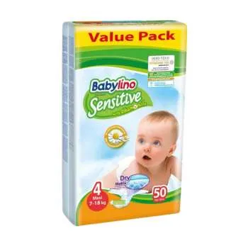 BABYLINO SENSITIVE 4 MAXI 7-18KG/50 EC. 