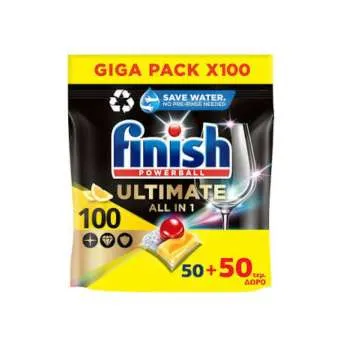 FINISH TABLETE 100/1 ULTIMATE ALL IN ONE LEMON 