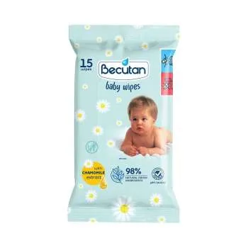 BECUTAN VLAŽNE MARAMICE - CHAMOMILLE 15KOM 