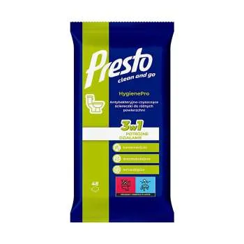 PRESTO CLEAN AND GO ANTIBAKTERIJSKE MARAMICE ZA ČIŠĆENJE 48/1 