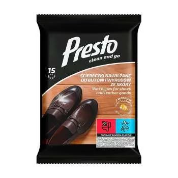PRESTO CLEAN AND GO VLAŽNE MARAMICE ZA OBUĆU I KOŽU 15/1 