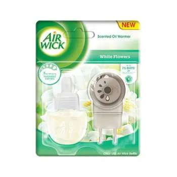 AIRWICK AIR FRESHNER APARAT + REFILL 19ML IVORY FRESIA BLOOM-WHITE FLOWERS 