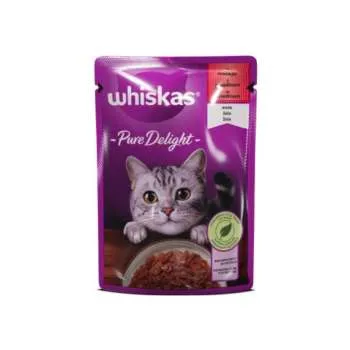 WHISKAS VLAŽNA HRANA ZA MAČKE , GOVEDINA 